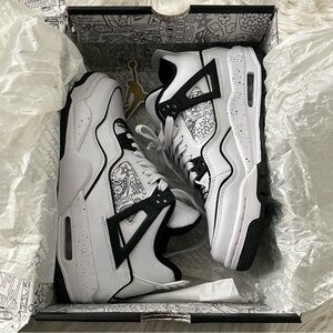 Air Jordan 4 Retro SE (GS) White/Blanc-Volt